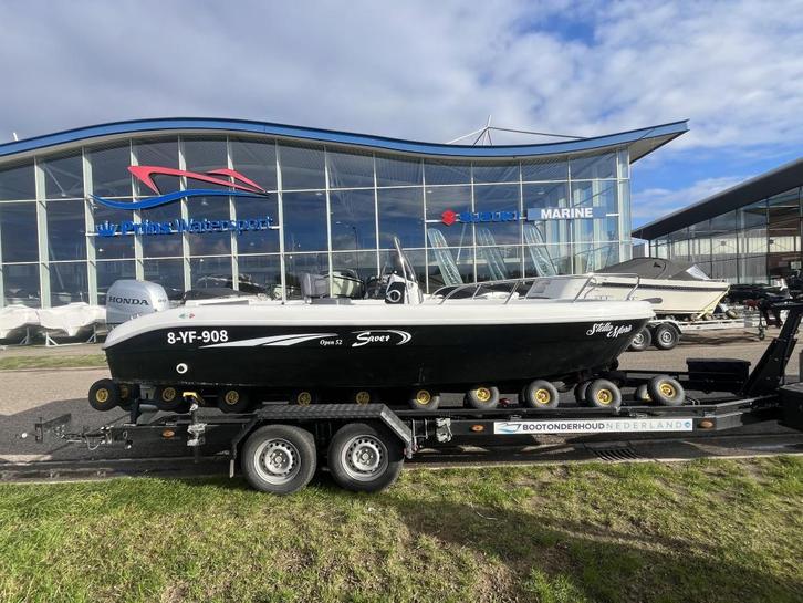 Saver 520 Open + 80pk Honda, Watersport en Boten, Sloepen, Gebruikt, 3 tot 6 meter, Benzine, Polyester