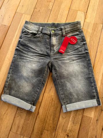 s.Oliver grijze korte broek maat 170 Nieuw  beschikbaar voor biedingen
