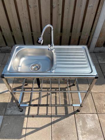 Nieuwe RVS (camping) - spoelblad - spoelbak - spoeltafel #2 beschikbaar voor biedingen
