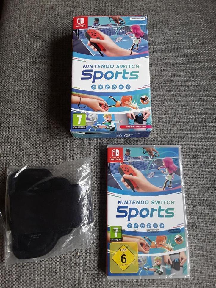 Nintendo Switch Game Nintendo Switch Sports + Beenband, Spelcomputers en Games, Games | Nintendo Switch, Nieuw, Sport, 3 spelers of meer
