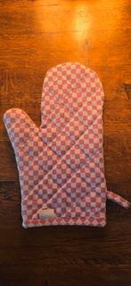 Ovenwant - Linum - rood wit, Ophalen of Verzenden, Zo goed als nieuw, Rood