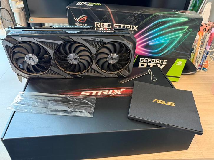 ASUS ROG Strix GeForce RTX 3090 – In perfecte staat!, Computers en Software, Videokaarten, Zo goed als nieuw, Nvidia, PCI-Express 4.0