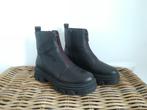 OXMOX Enkellaarzen Laarzen Boots Leer Zwart maat 39, Oxmox, Zwart, Lage of Enkellaarzen, Ophalen of Verzenden