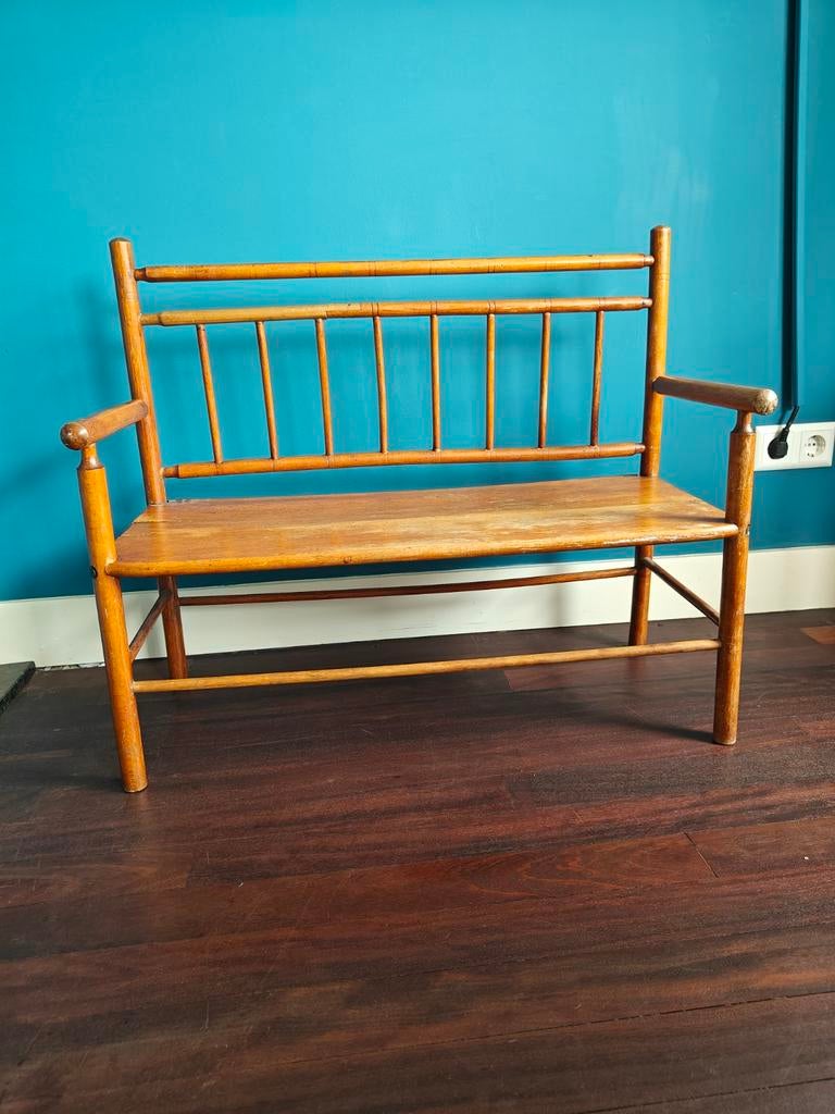 Vintage kinderbankje, Ophalen, Hout