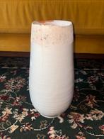 Witte Vaas met Scheur - 34 cm, Huis en Inrichting, Woonaccessoires | Vazen, Gebruikt, Wit, Aardewerk of Porselein, Ophalen of Verzenden