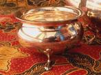 Mooi oud Engels driedelig Yeoman silverplate theeservies., Ophalen of Verzenden