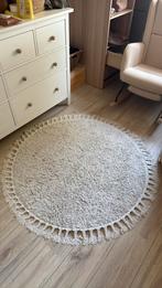 Beige vloerkleed rond 120 cm, Huis en Inrichting, 100 tot 150 cm, Beige, Rond, Ophalen of Verzenden