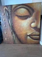 Boeddha Schilderij/ Canvas 120x120, Ophalen of Verzenden, Zo goed als nieuw