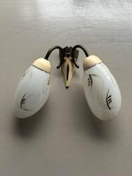 Vintage messing wandlamp jaren 50/60, Huis en Inrichting, Lampen | Wandlampen, Ophalen, Gebruikt, Metaal