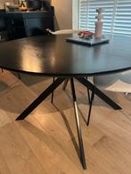Zwarte ronde eettafel van Sissy Boy - 120cm, Ophalen, 100 tot 150 cm, Rond, Zo goed als nieuw