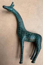 Fraaie bronzen giraffe, 15 cm hoog, Ophalen of Verzenden