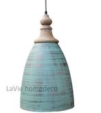Sfeervolle hanglamp Antic Green, Huis en Inrichting, Lampen | Hanglampen, Verzenden, Nieuw, Metaal, Minder dan 50 cm