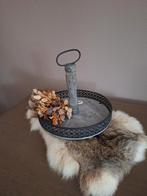** Grijze ETAGERE  1 laags  Hout en metaal  **, Huis en Inrichting, Woonaccessoires | Etagères, Ophalen of Verzenden