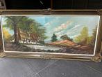 Schilderij: Landschap met huis en water, Ophalen