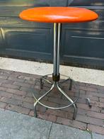 Brabantia vintage kruk oranje, Ophalen of Verzenden, Gebruikt, Hout