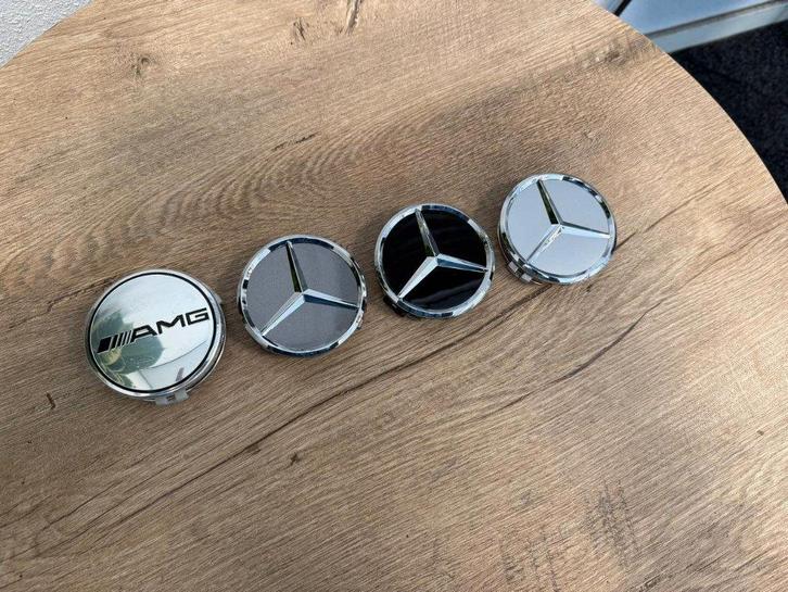 Mercedes Benz Naafkapjes Naafdoppen 75mm Verzenden mogelijk, Auto diversen, Tuning en Styling, Ophalen of Verzenden