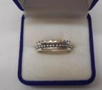 Zilveren aparte vintage ring maat 17.75 nr.1436, Sieraden, Tassen en Uiterlijk, Ringen, Verzenden, Zo goed als nieuw, 17 tot 18