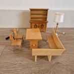 Poppenhuis Eethoek met Kast, Klok en Lamp, Ophalen of Verzenden