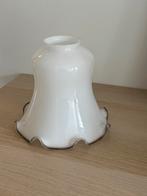 Vintage glazen lampenkap, Huis en Inrichting, Lampen | Lampenkappen, Ophalen of Verzenden, Zo goed als nieuw, Rond, Minder dan 25 cm