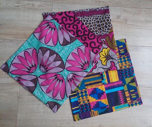 Kussenhoesjes Afrikaanse stof / E, Huis en Inrichting, Woonaccessoires | Kussens, Nieuw, Vierkant, Ophalen of Verzenden