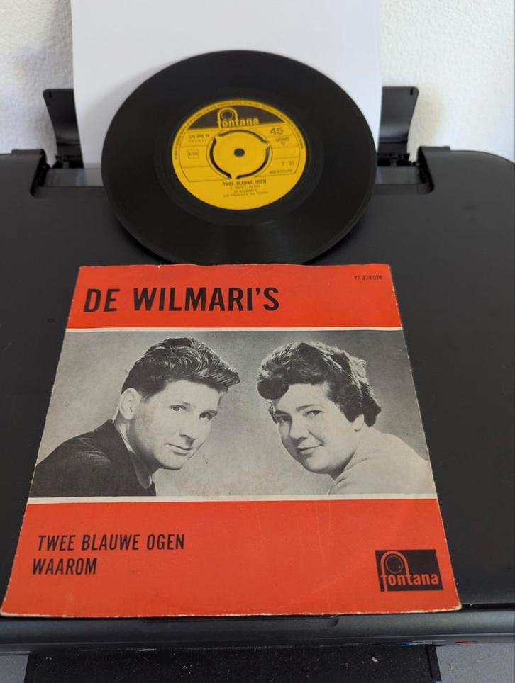 De Wilmari's - Twee Blauwe ogen ( vinyl single), Cd's en Dvd's, Vinyl Singles, Gebruikt, Nederlandstalig, Ophalen of Verzenden