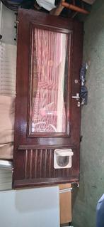 Buitendeur massief eikenhout., Doe-het-zelf en Verbouw, Gebruikt, 80 tot 100 cm, Ophalen of Verzenden, Buitendeur