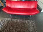 Leolux Tango 3-zitsbank in rood Senso leder, Huis en Inrichting, Ophalen, Gebruikt, Design, Driepersoons