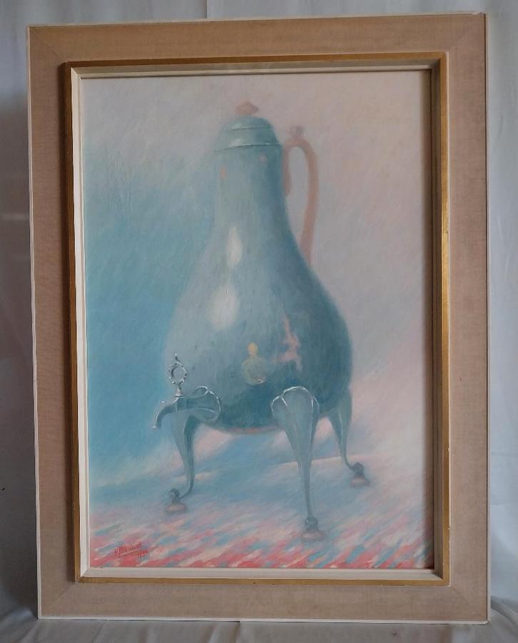 Han Bennink (1942) - Antieke Theekan - 1996, Antiek en Kunst, Kunst | Schilderijen | Klassiek, Ophalen