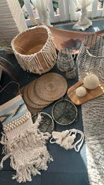 Super leuke set met Ibiza  bohemian items, Ophalen, Zo goed als nieuw, Rond, Riet