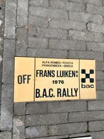 Rally schildjes, Verzamelen, Ophalen of Verzenden, Zo goed als nieuw, Auto's