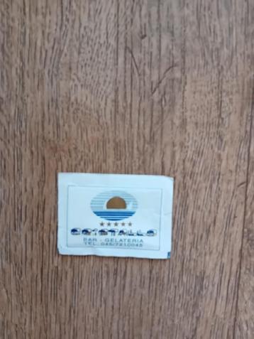 Vol suikerzakje - Cristallo - Bar/Gelateria - Italie beschikbaar voor biedingen