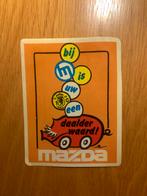 Vintage Mazda Sticker - Bij HM is uw gulden n Daalder Waard!