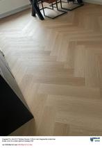 Visgraat Pvc click Natuur Eik 5,5mm + integreerde ondervloer, Nieuw, Beige, 75 m² of meer, Laminaat