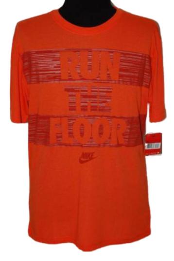 Nieuw Nike Run the Floor shirt, oranje, Mt. L beschikbaar voor biedingen