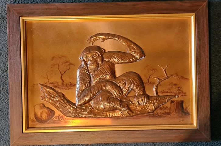 Koperen plaat /schilderij, Antiek en Kunst, Antiek | Koper en Brons, Ophalen