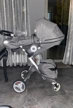 Stokke kinderwagen compleet met accessoires, Gebruikt, Kinderwagen, Overige merken, Verstelbare duwstang