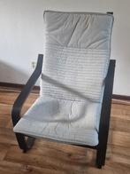 Comfortabele grijze fauteuil, Ophalen, Hout, Gebruikt, Eén
