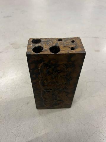 Antieke Bronzen Penhouder/Penseelhouder beschikbaar voor biedingen