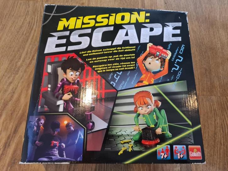 S006 - Mission Escape, Hobby en Vrije tijd, Gezelschapsspellen | Bordspellen, Zo goed als nieuw, Een of twee spelers, Drie of vier spelers