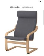 Ikea Poang stoel met voetenbank, Huis en Inrichting, Fauteuils, Ophalen, Gebruikt, Hout