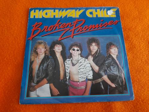 Highway Chile - Broken promises (1984), Cd's en Dvd's, Vinyl Singles, Gebruikt, Single, Rock en Metal, 7 inch, Ophalen of Verzenden