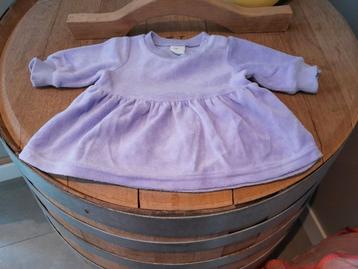 Schitterend lila newborn badstof jurk h&m beschikbaar voor biedingen