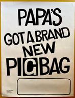 PIGBAG 2x Promo Posterc"Papa's Got a Brand New Pigbag" 1980, Ophalen of Verzenden, Poster, Artwork of Schilderij, Zo goed als nieuw