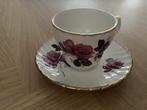 Vintage kop en schotel met Roos Design, Antiek en Kunst, Ophalen