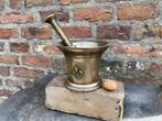 antieke Vlaamse, Franse,  bronzen vijzel, mortier, mooie!!!, Ophalen of Verzenden