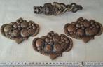 3x messing ornament en notenkraker, Antiek en Kunst, Ophalen of Verzenden