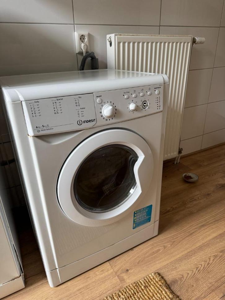 Was-en droogcombinatie Indesit IWDC6145, Witgoed en Apparatuur, Was-droogcombinaties, Gebruikt, 6 tot 8 kg, Minder dan 85 cm, Ophalen