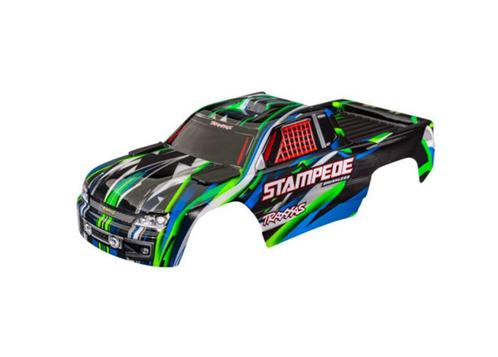 Body, Stampede VXL, green & blue (painted, decals applied), Hobby en Vrije tijd, Modelbouw | Radiografisch | Overige, Nieuw, Ophalen of Verzenden
