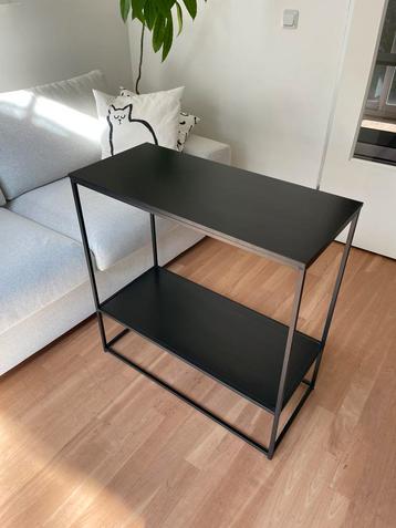 2 Scandinavische console/wandtafels zwart