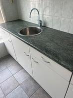 Keuken compleet, Huis en Inrichting, Keuken | Complete keukens, Wit, Enkelwandige keuken, Ophalen of Verzenden, Hout